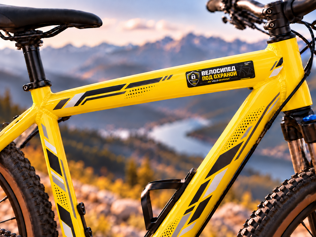 Набор защитных наклеек для велосипеда Velo-ohrana (8 шт.)